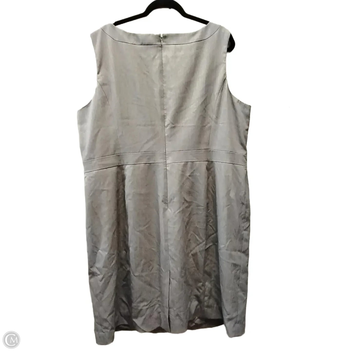 Dress Casual Midi By Anne Klein In Grey, Size: 22