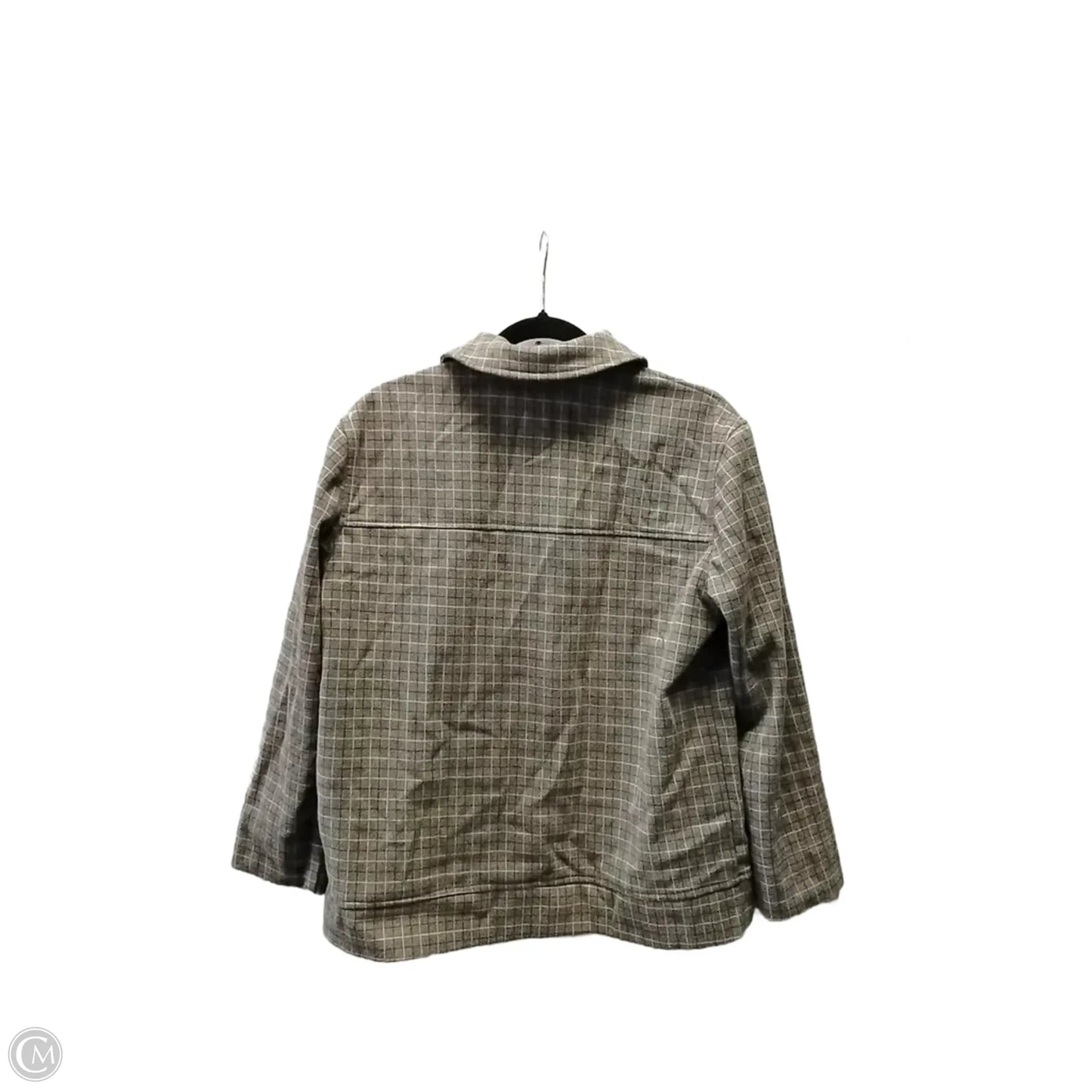 Jacket Shirt By Clothes Mentor In Plaid Pattern, Size: M