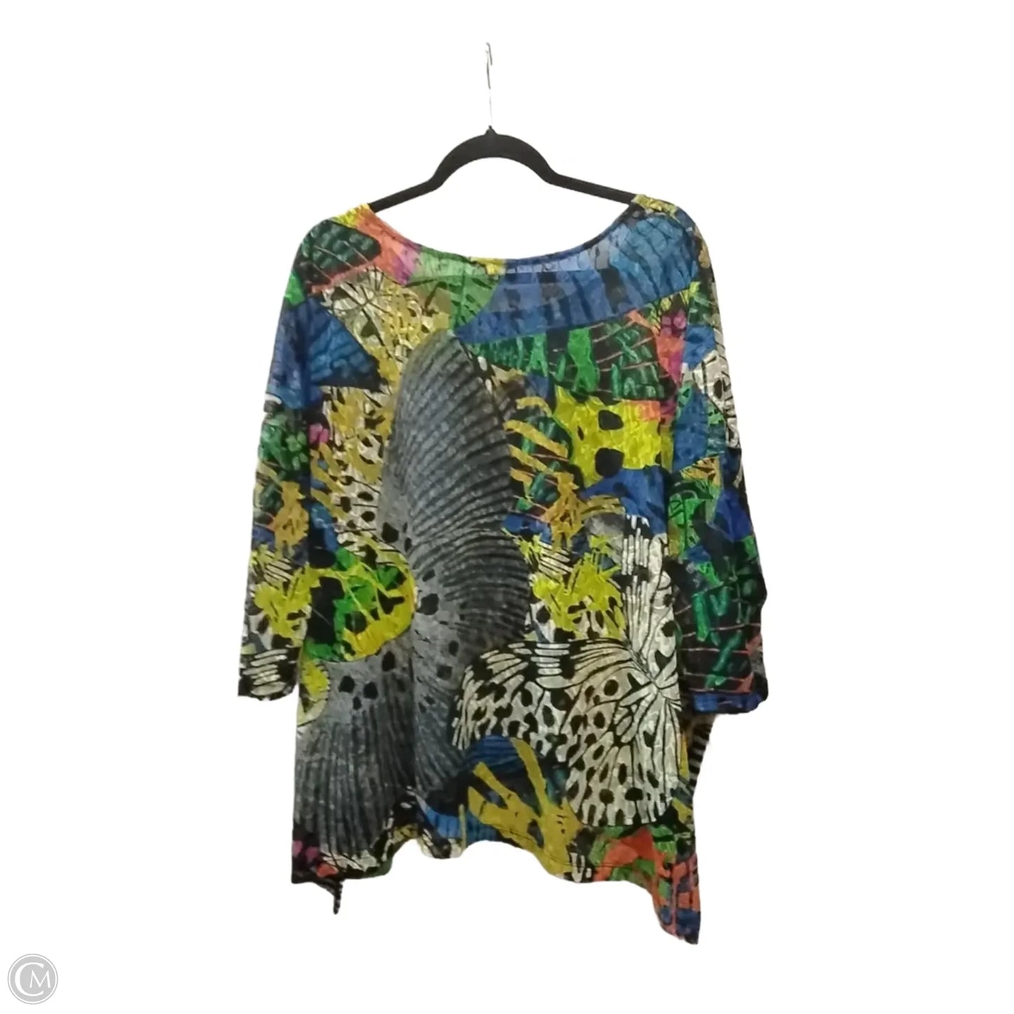 Blouse Long Sleeve By Alberto Makali In Multi-colored, Size: Xl