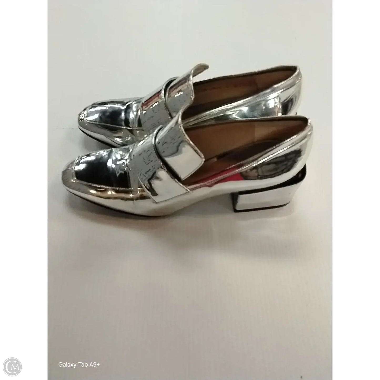 Shoes Heels Block By Stuart Weitzman In Silver, Size: 9