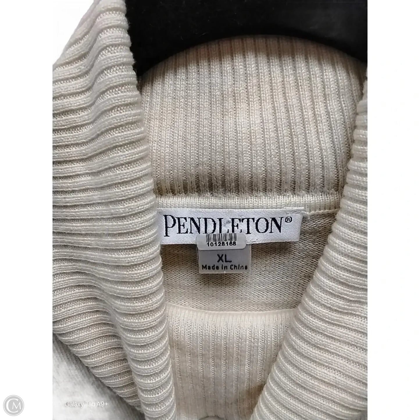 Sweater By Pendleton In Beige, Size: Xl