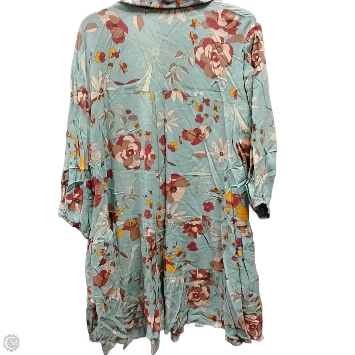 Dress Casual Midi By Clothes Mentor In Floral Print, Size: L