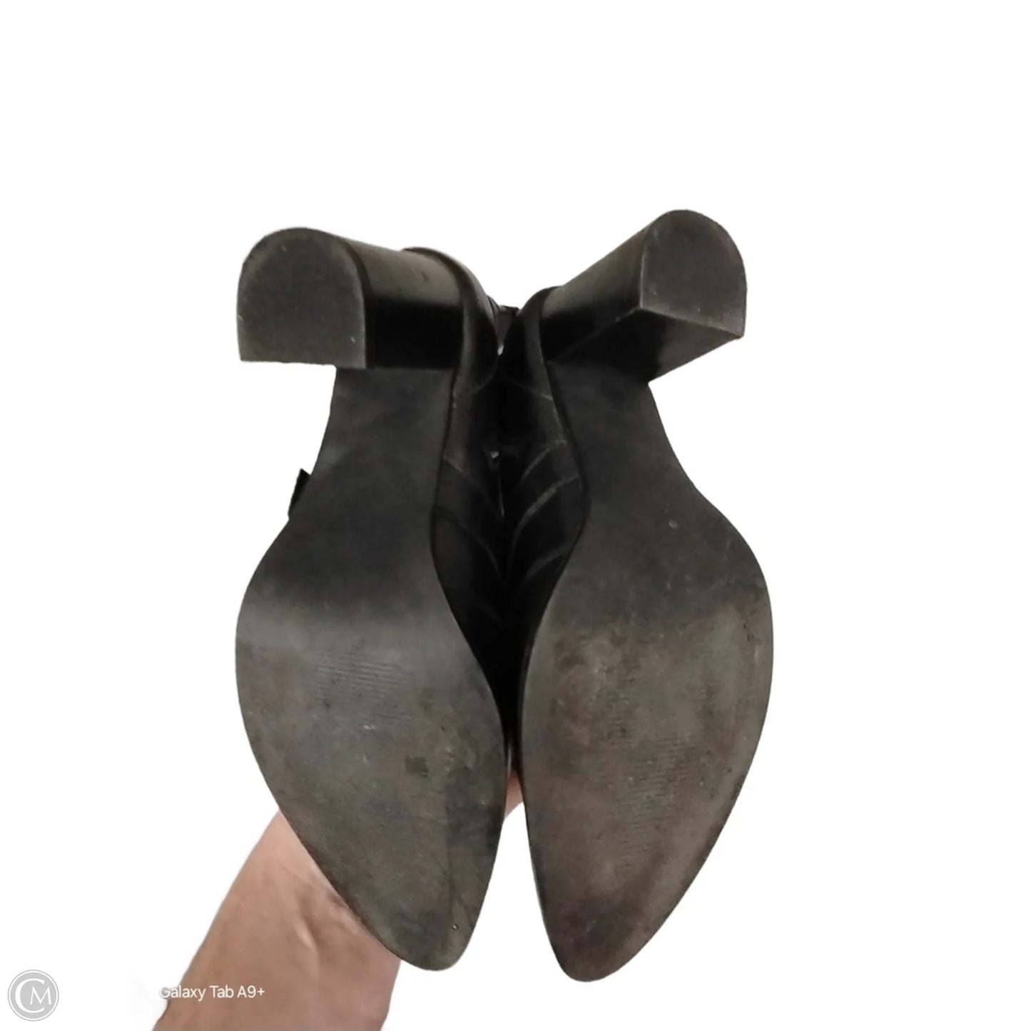 Boots Ankle Heels By Steve Madden In Black, Size: 10