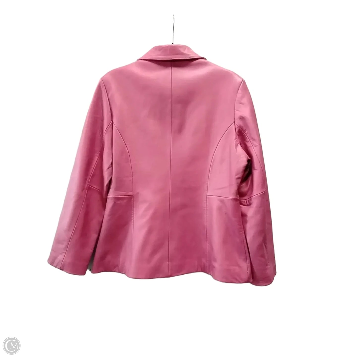 Jacket Leather By Clothes Mentor In Pink, Size: L