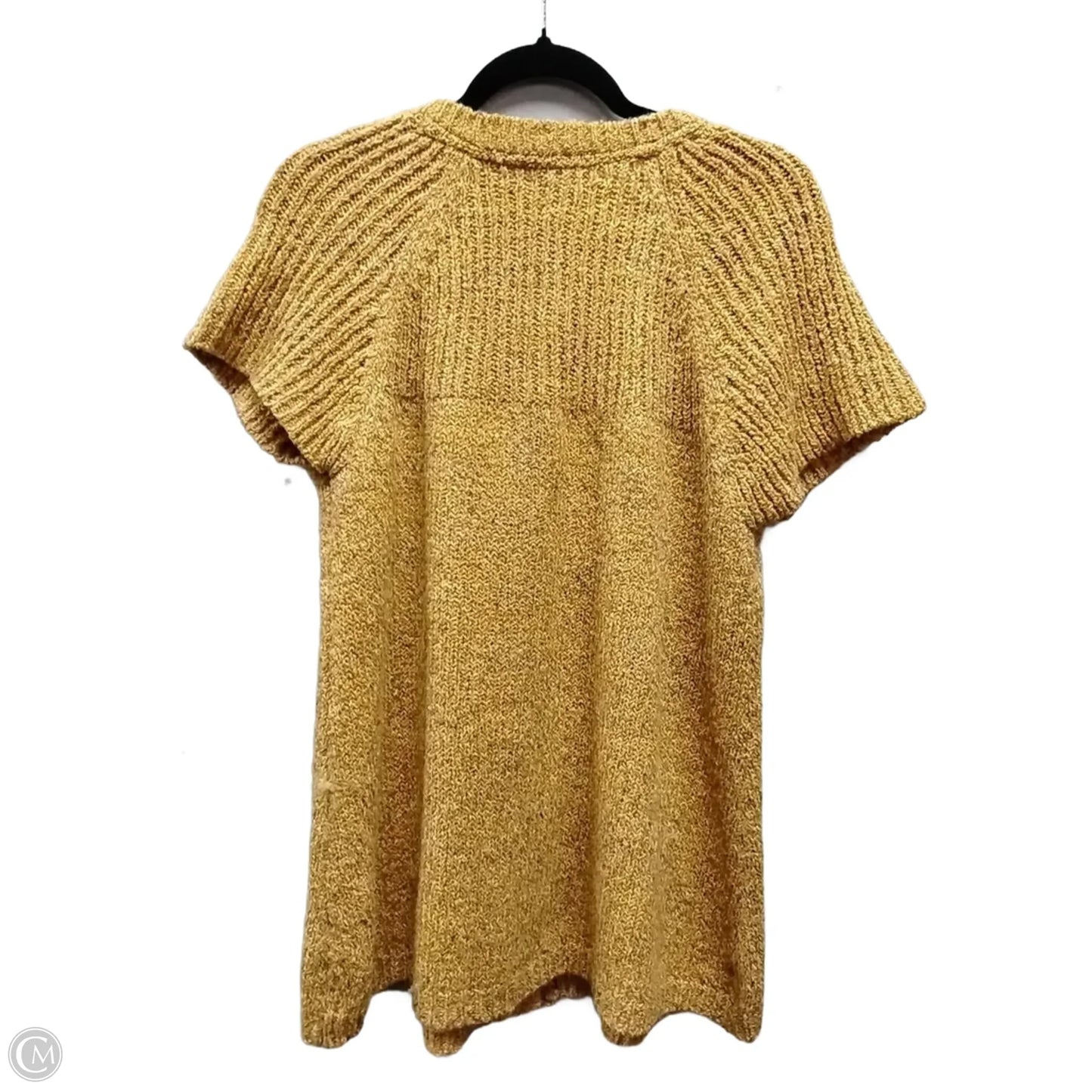 Sweater Short Sleeve By Charter Club In Orange, Size: Xl