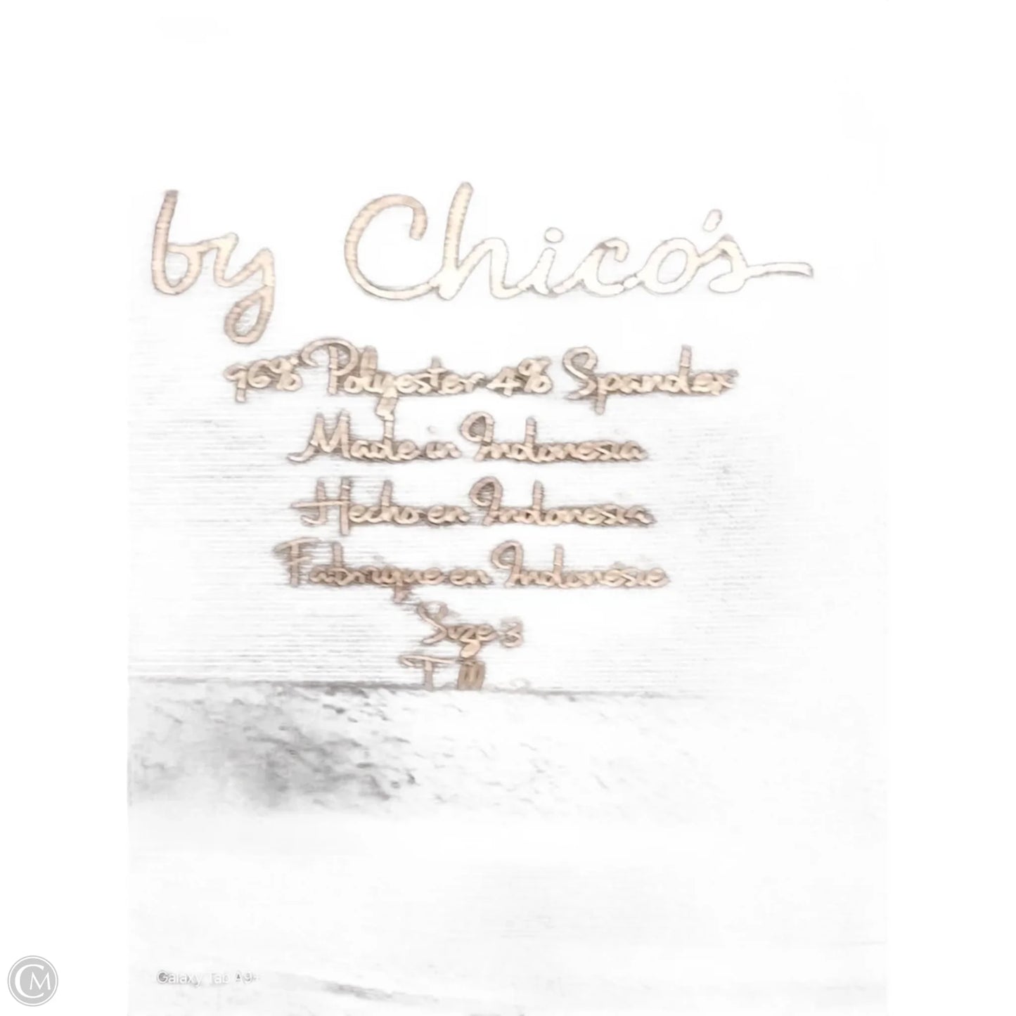 Blouse Long Sleeve By Chicos In Floral Print, Size: Xl