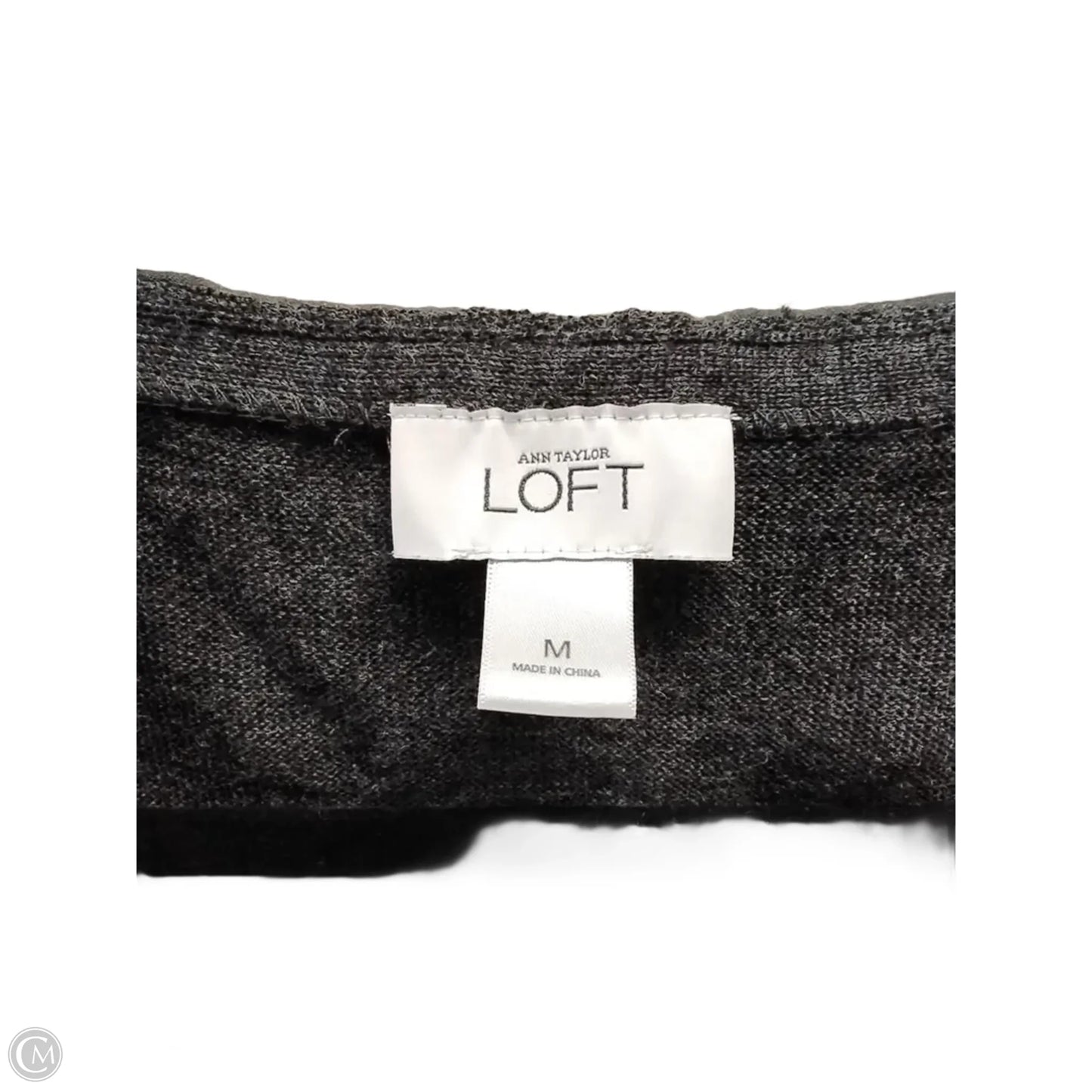 Dress Casual Midi By Loft In Grey, Size: M