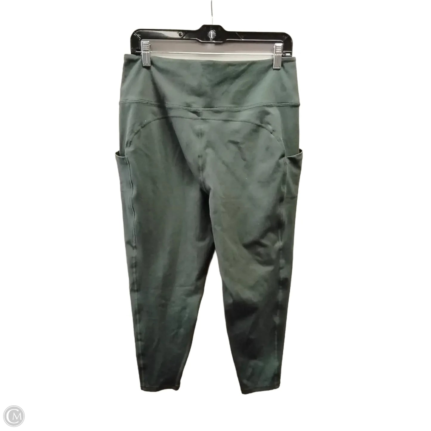 Athletic Leggings By Kinesis In Green, Size: 1x