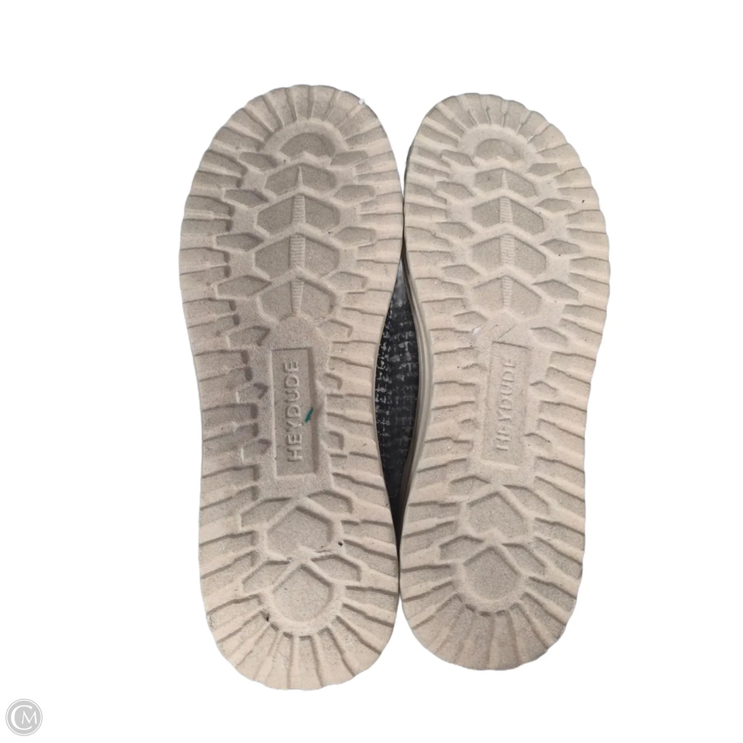 Shoes Flats By Hey Dude In Black & Grey, Size: 9