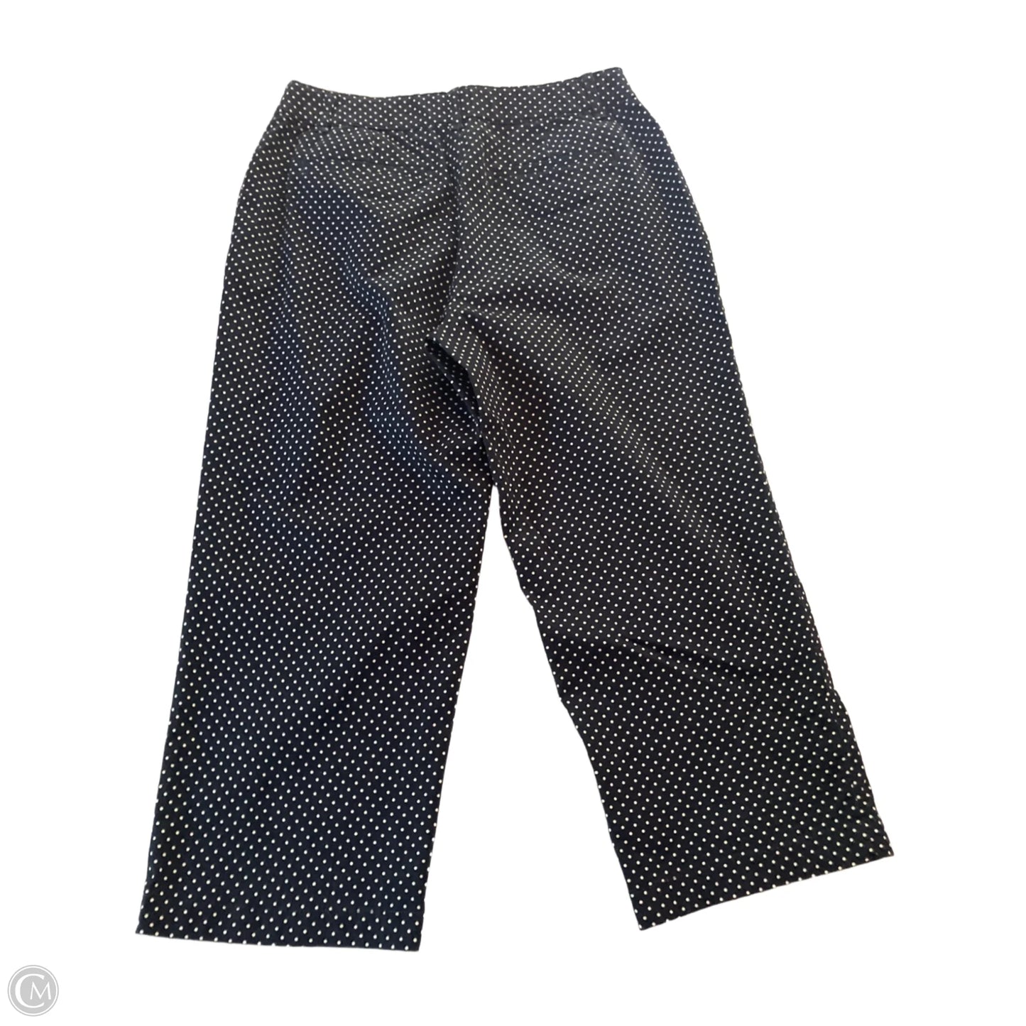 Pants Cropped By Croft And Barrow In Polkadot Pattern, Size: 4