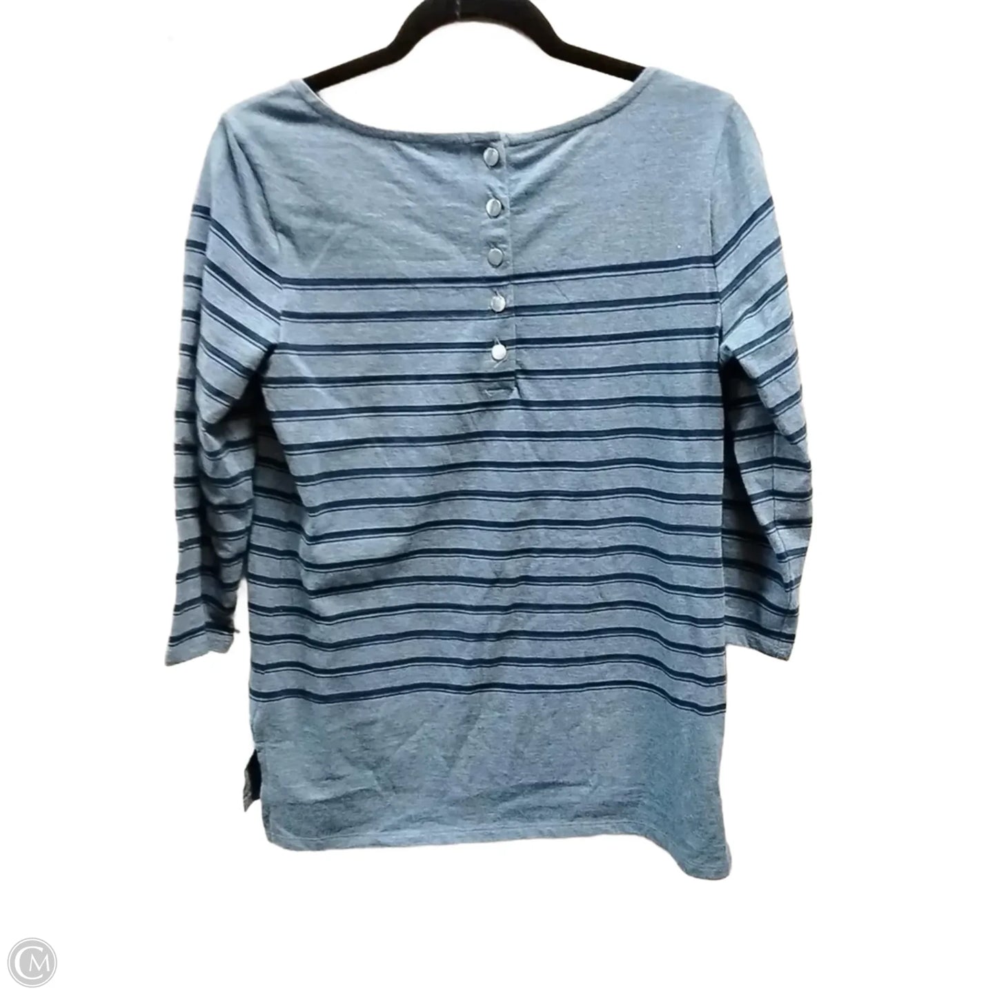 Top Long Sleeve By Liz Claiborne In Striped Pattern, Size: S