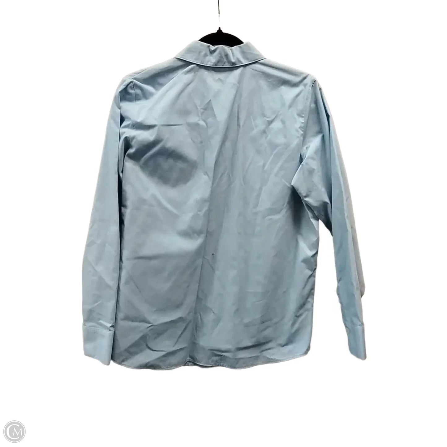 Blouse Long Sleeve By Karen Scott In Blue, Size: S