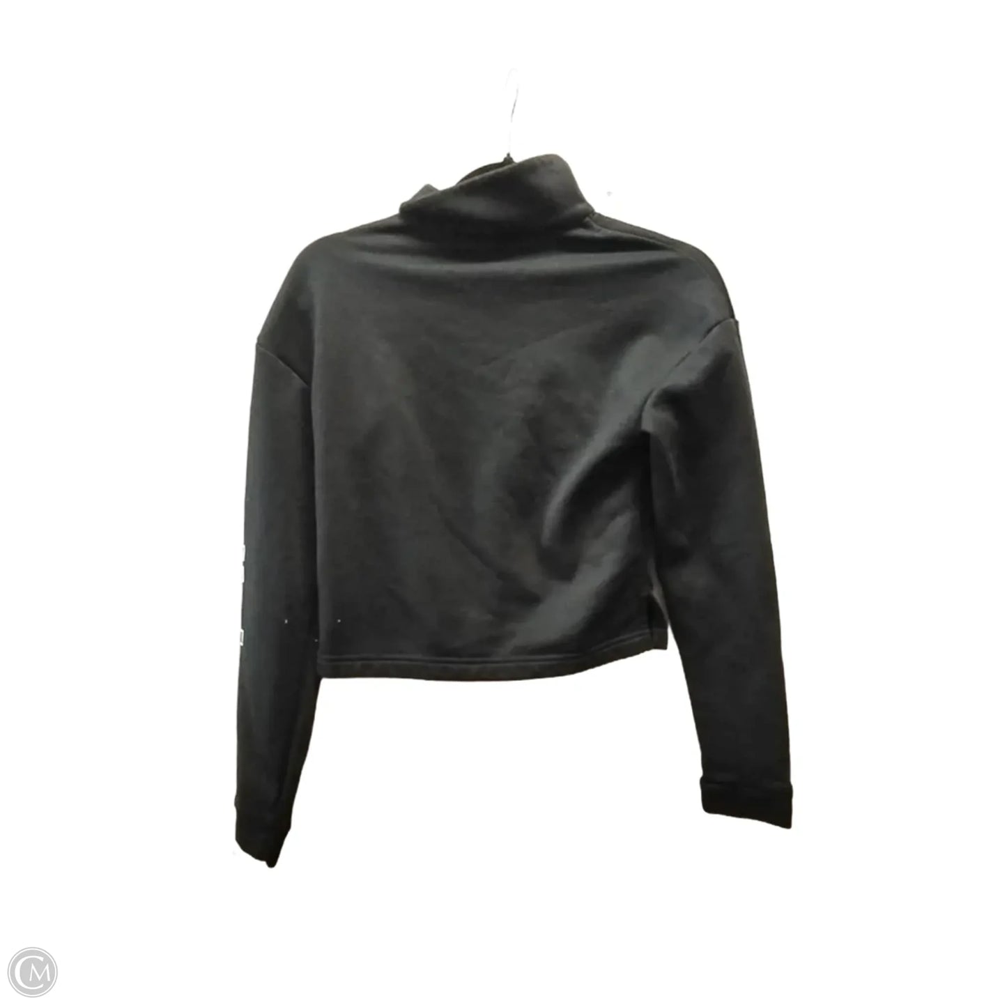 Athletic Sweatshirt Collar By Adidas In Black, Size: S