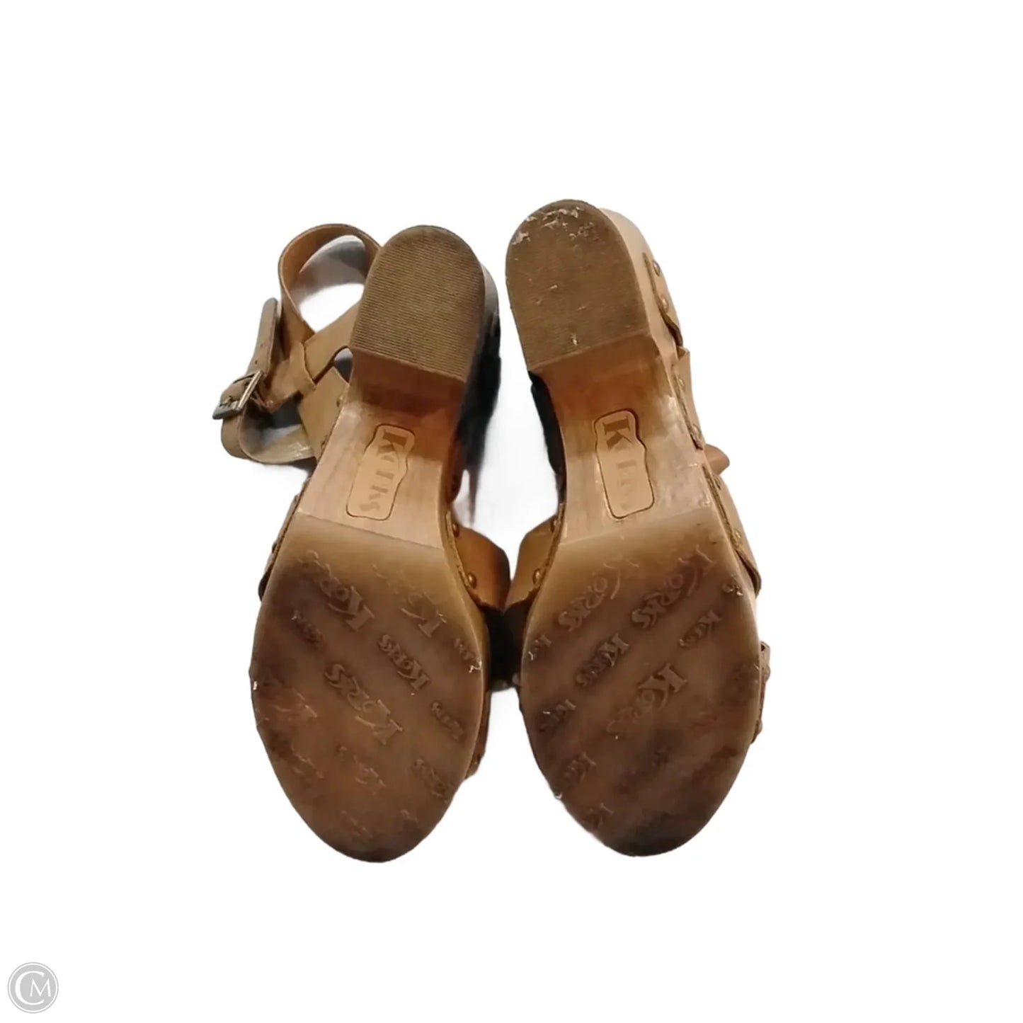 Shoes Heels Block By Korks In Brown, Size: 10