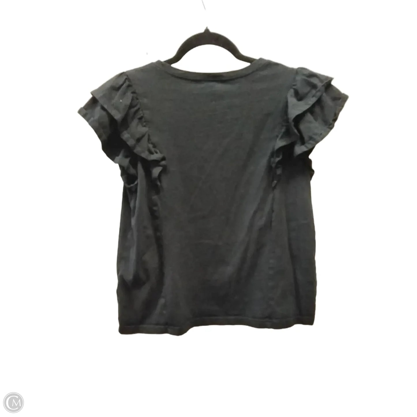 Top Short Sleeve By Tcec In Black, Size: L