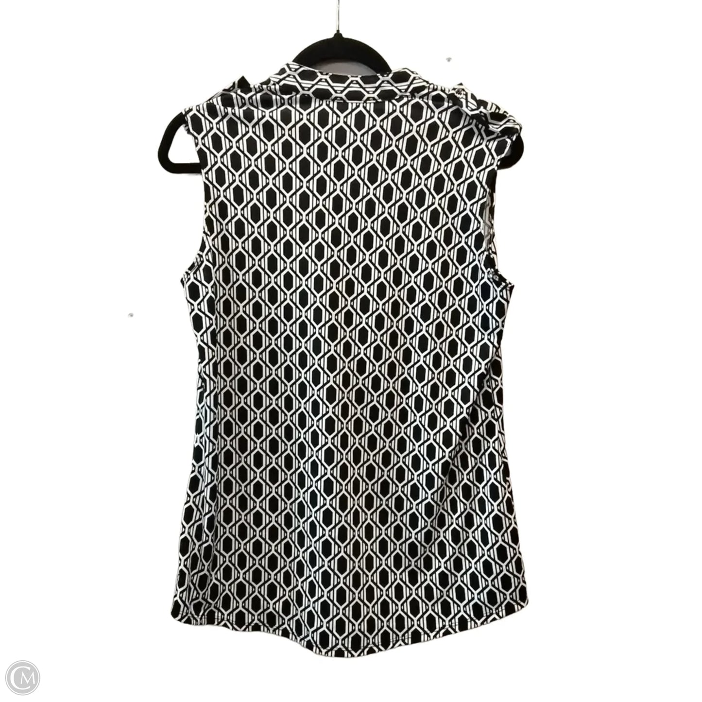 Top Sleeveless By Perseption Concept In Geometric Pattern, Size: L