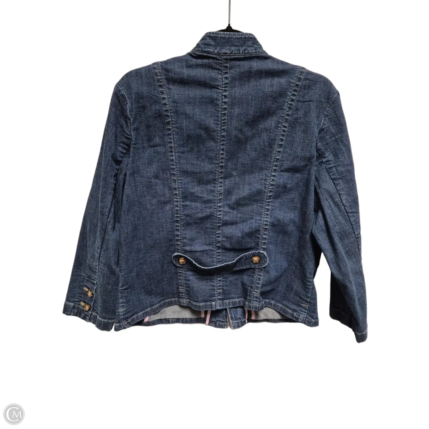 Jacket Denim By Covington In Blue Denim, Size: L