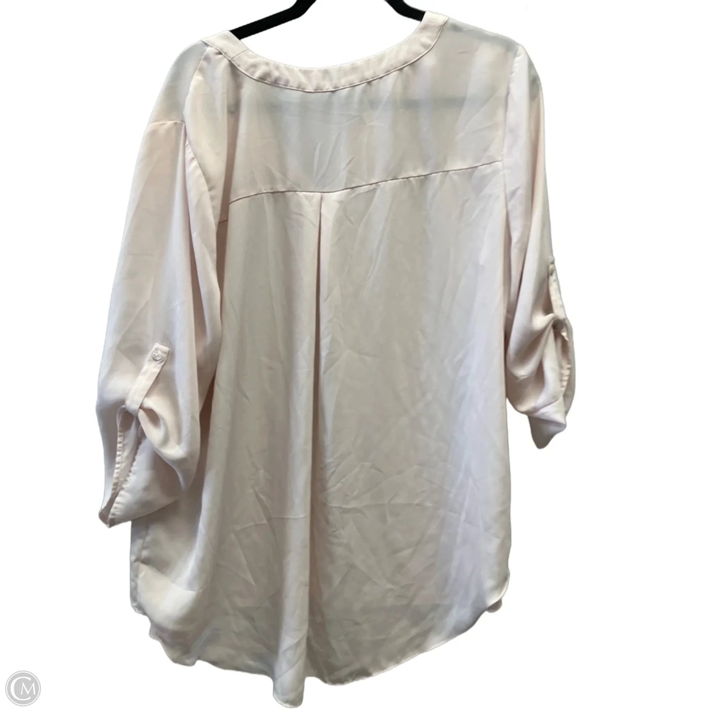 Blouse 3/4 Sleeve By Chaus In Pink, Size: 2x