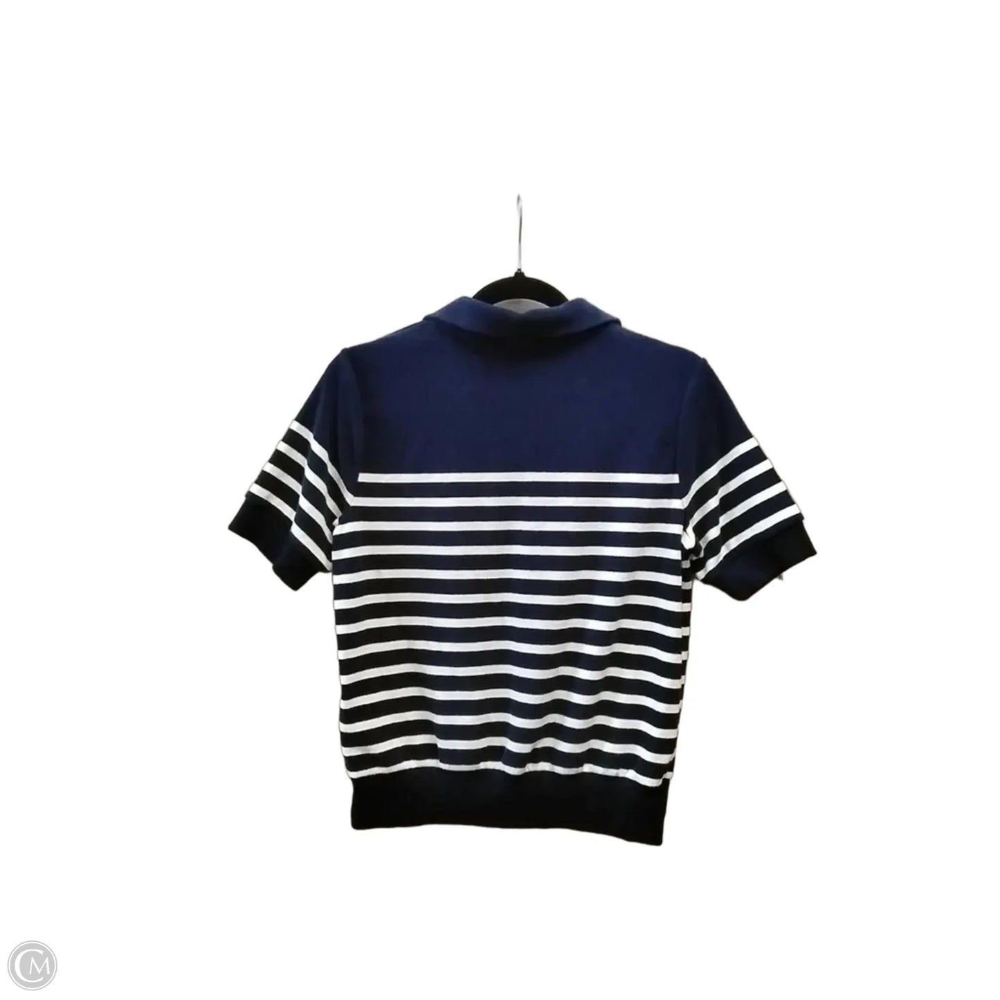 Top Short Sleeve By Polo Ralph Lauren In Striped Pattern, Size: M