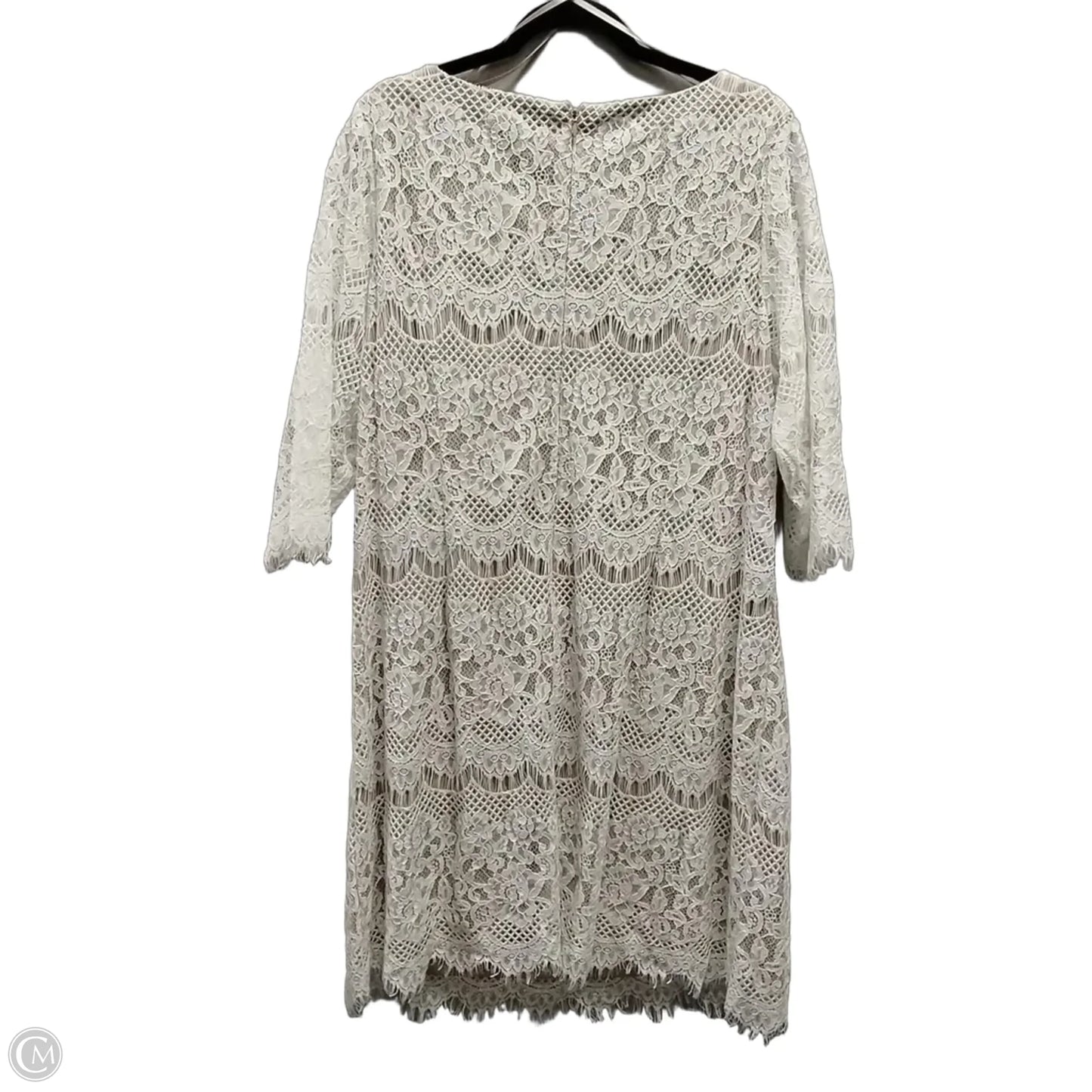 Dress Casual Midi By Jessica Howard In White, Size: 20