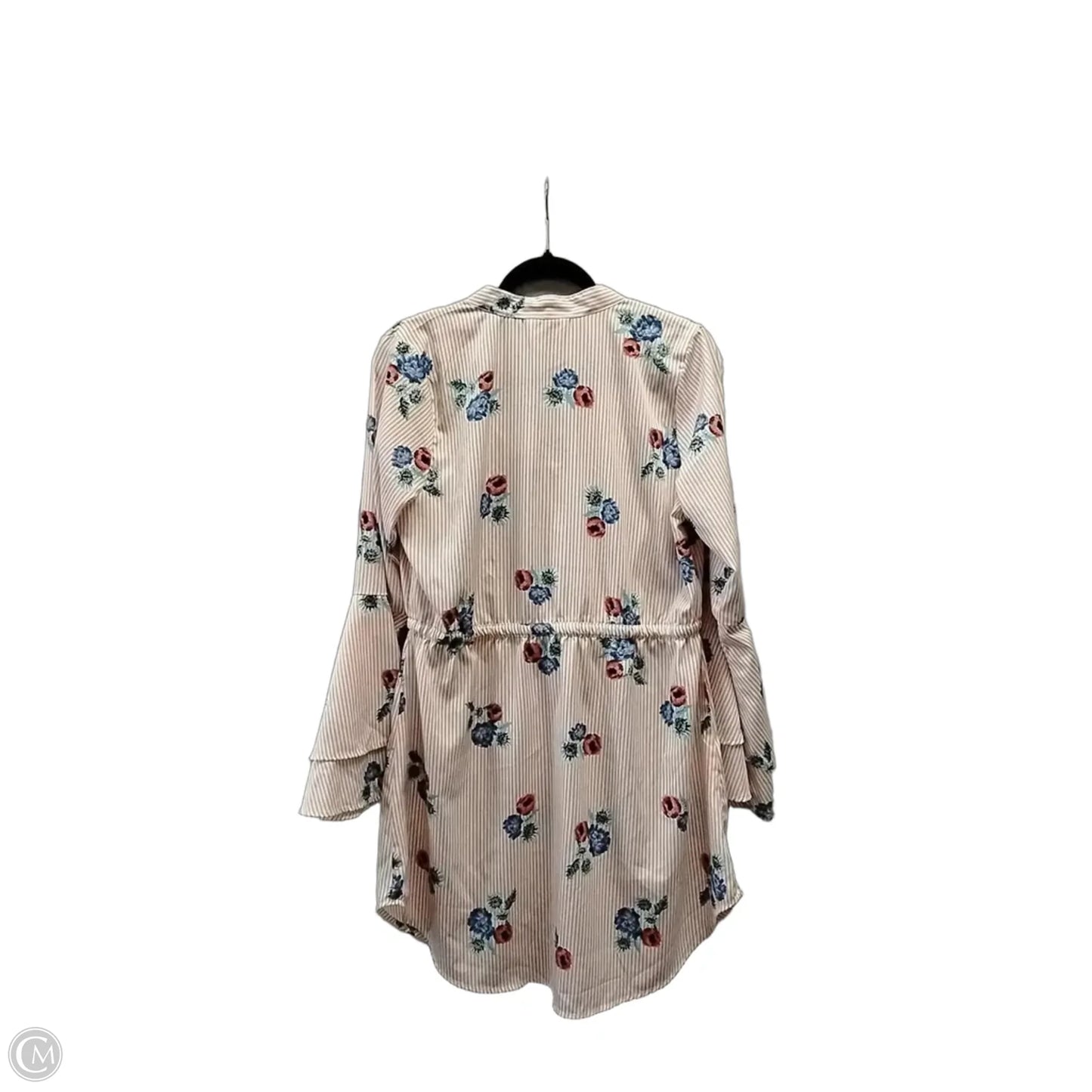 Top Long Sleeve By Blush In Striped Pattern, Size: Xl