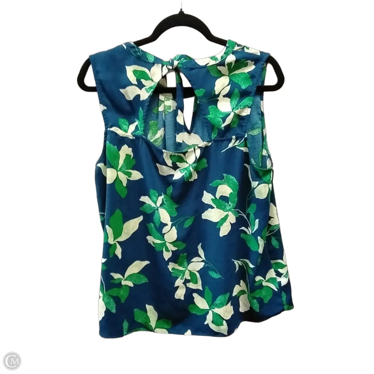 Blouse Sleeveless By Fortune & Ivy In Floral Print, Size: Xxl