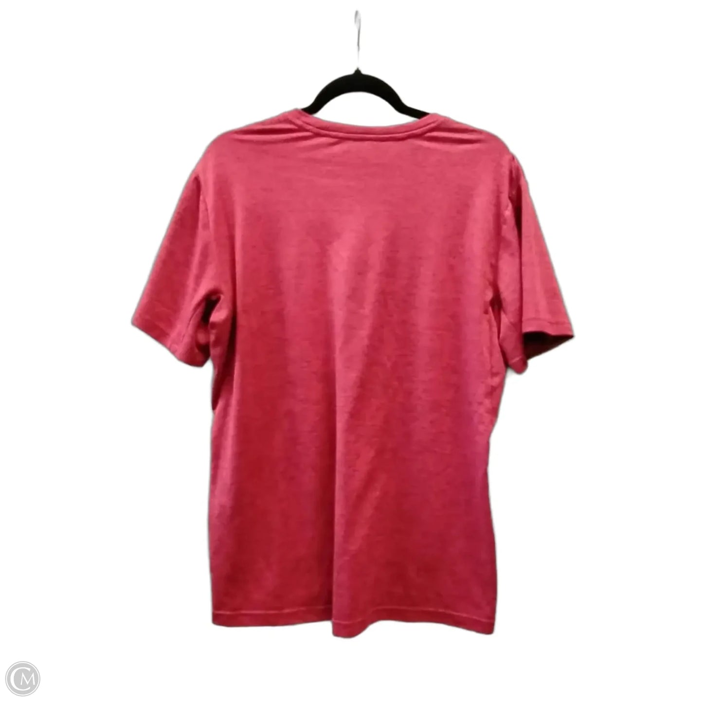 Athletic Top Short Sleeve By Nike In Red, Size: L
