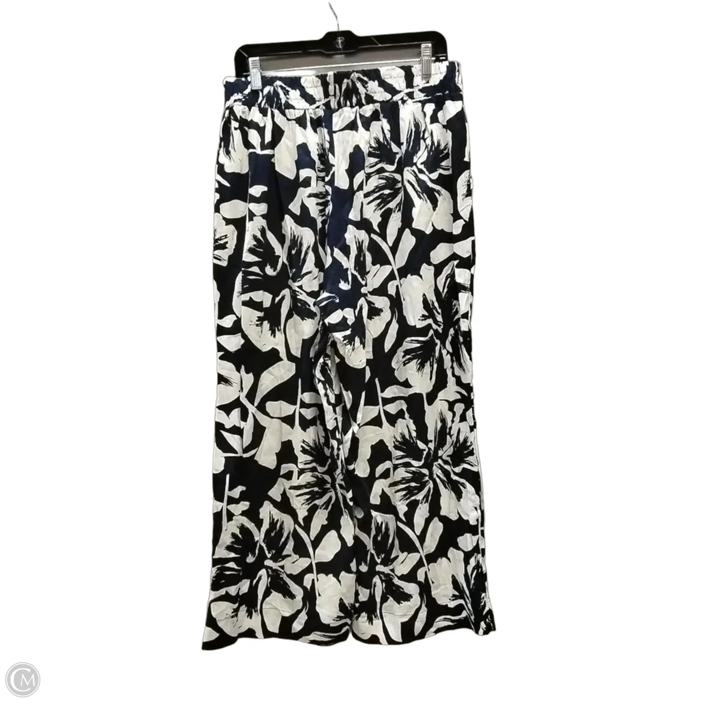 Pants Linen By Calypso St Barth In Blue & White, Size: 14