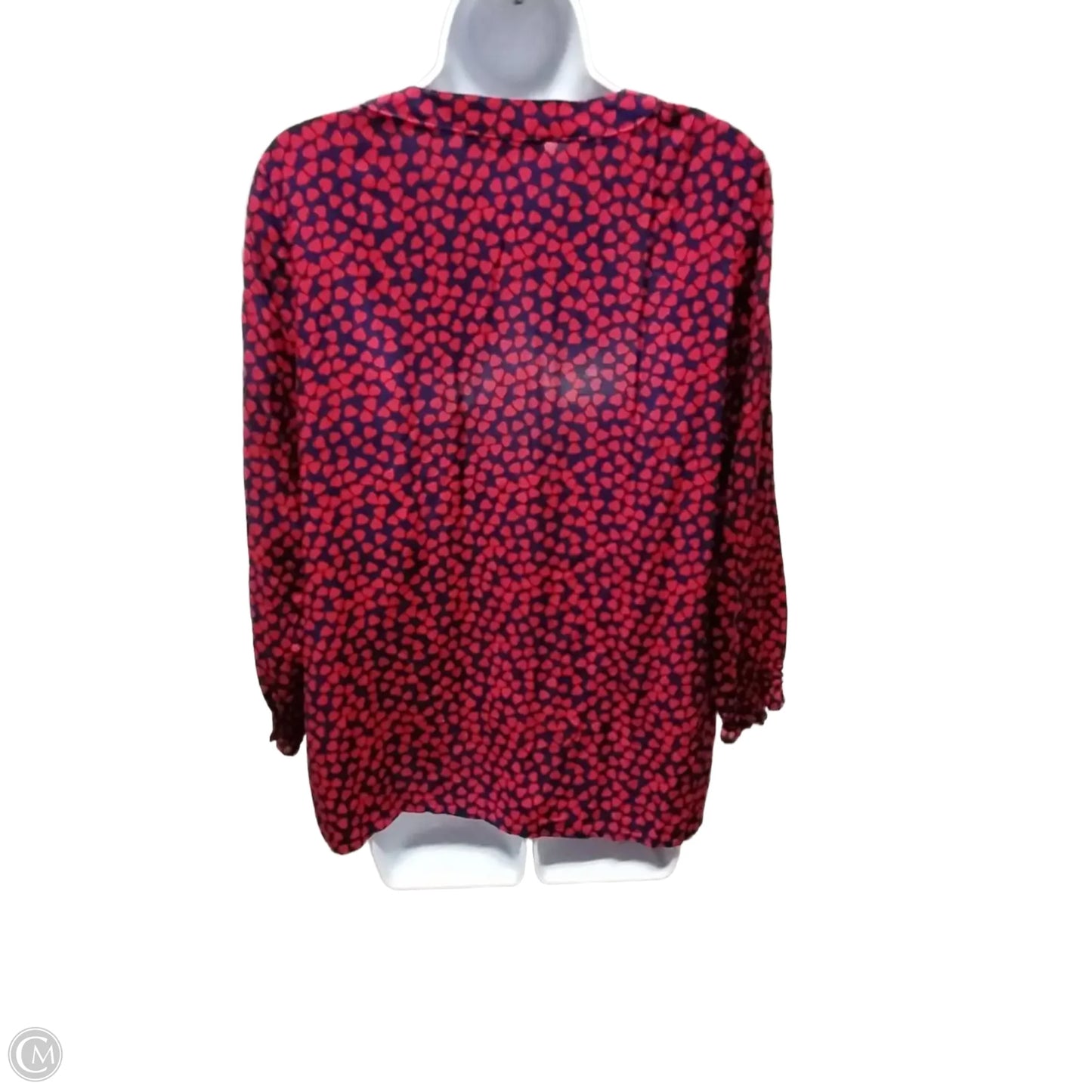 Blouse 3/4 Sleeve By Rachel Roy In Red, Size: L