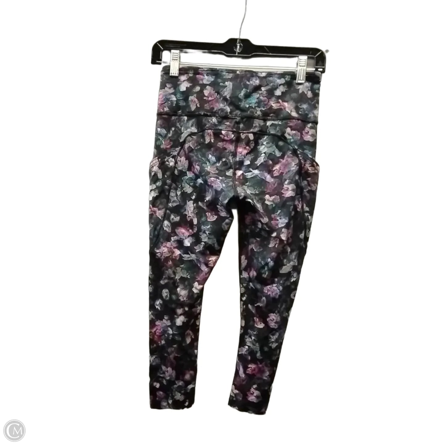Athletic Leggings Capris By Lululemon In Floral Print, Size: 6
