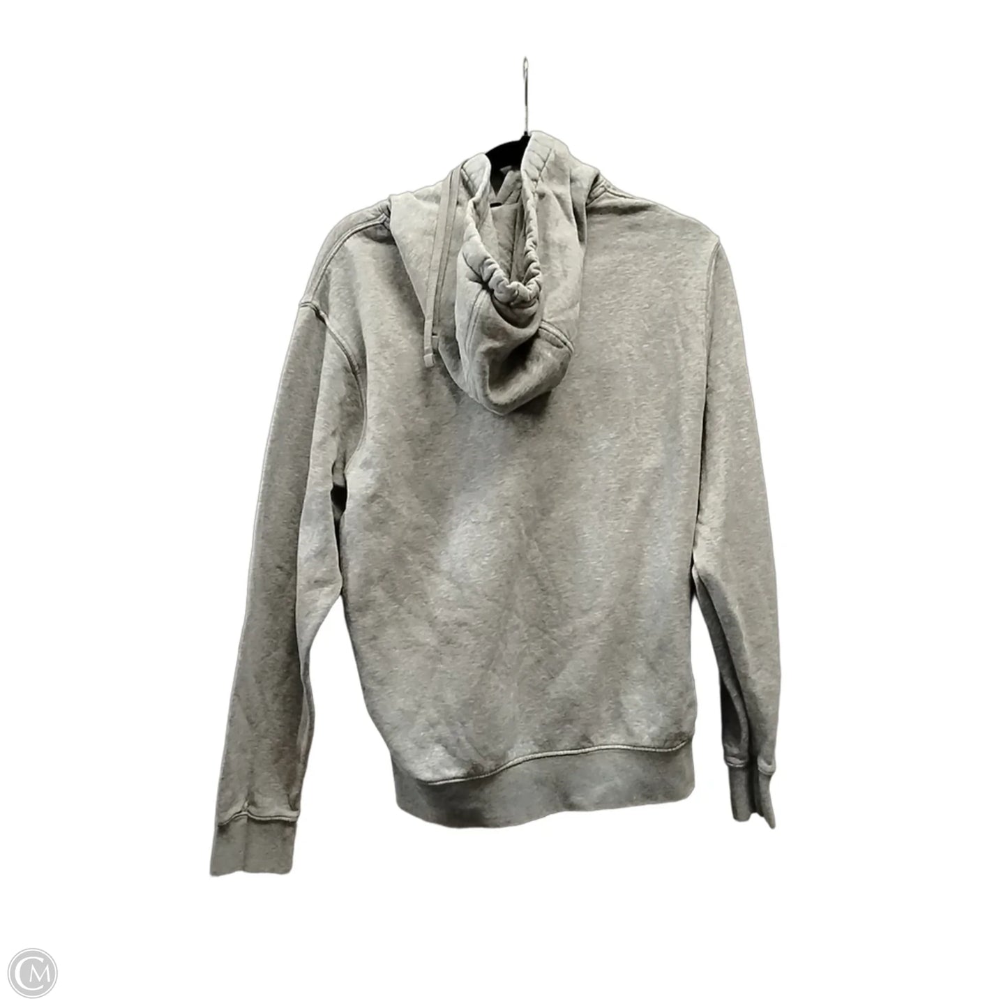 Athletic Sweatshirt Hoodie By Nike In Grey, Size: S