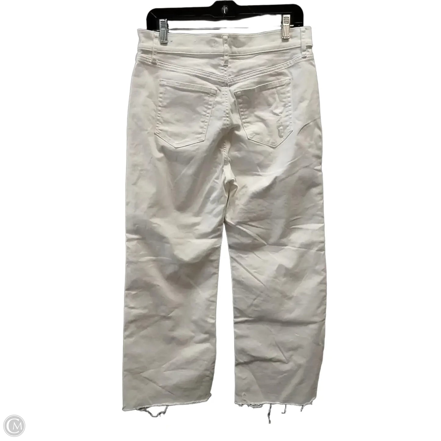 Jeans Flared By Loft In White, Size: 8