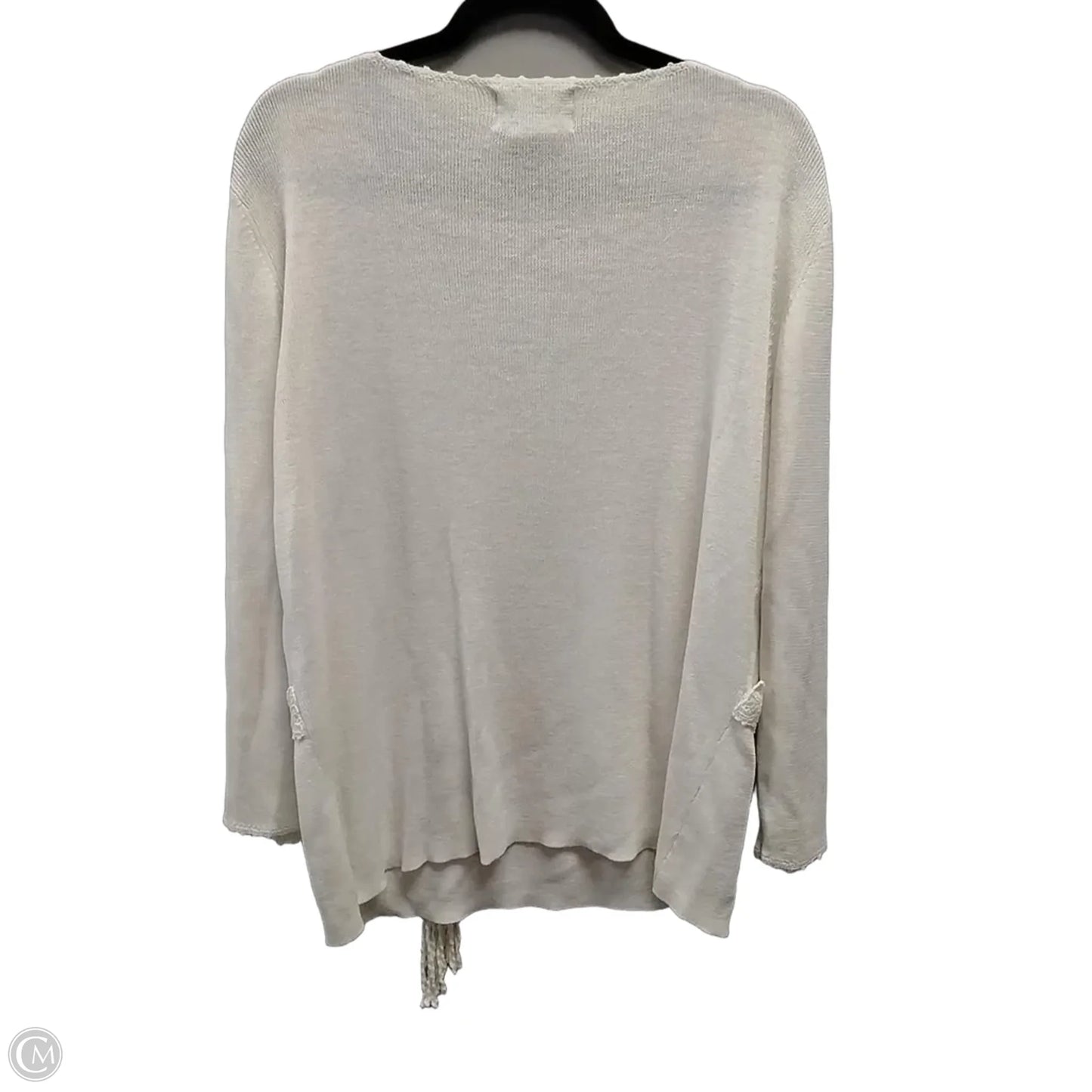 Sweater By Sag Harbor In White, Size: Xl