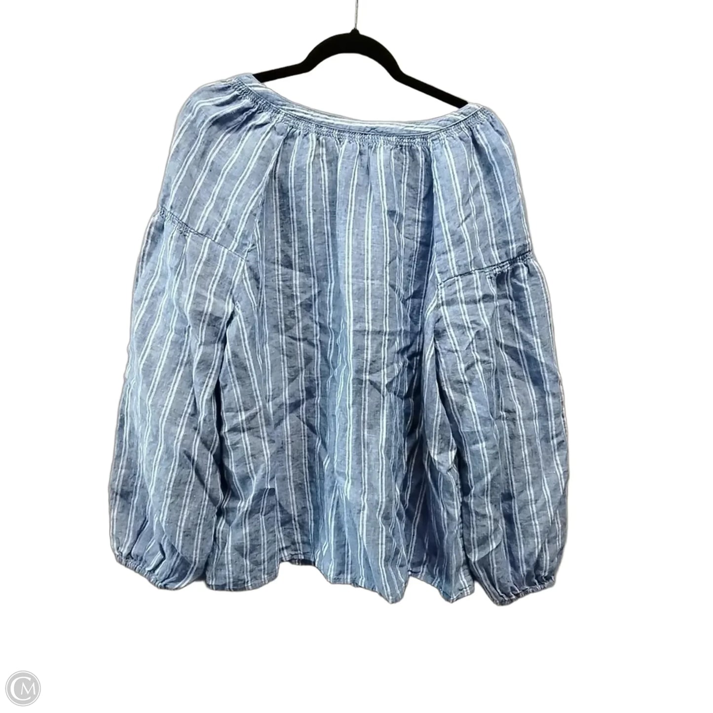 Top Long Sleeve By Talbots In Striped Pattern, Size: 2x