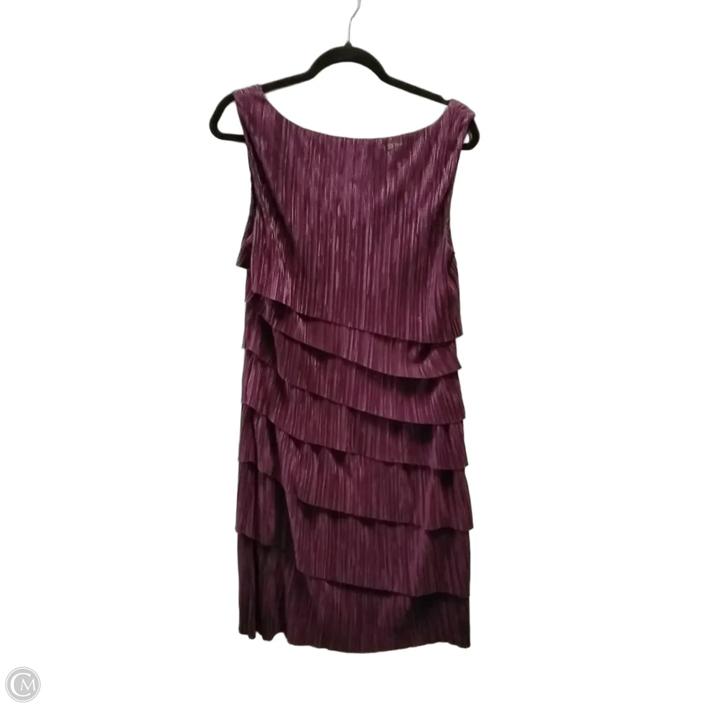 Dress Casual Midi By Connected Apparel In Purple, Size: 14