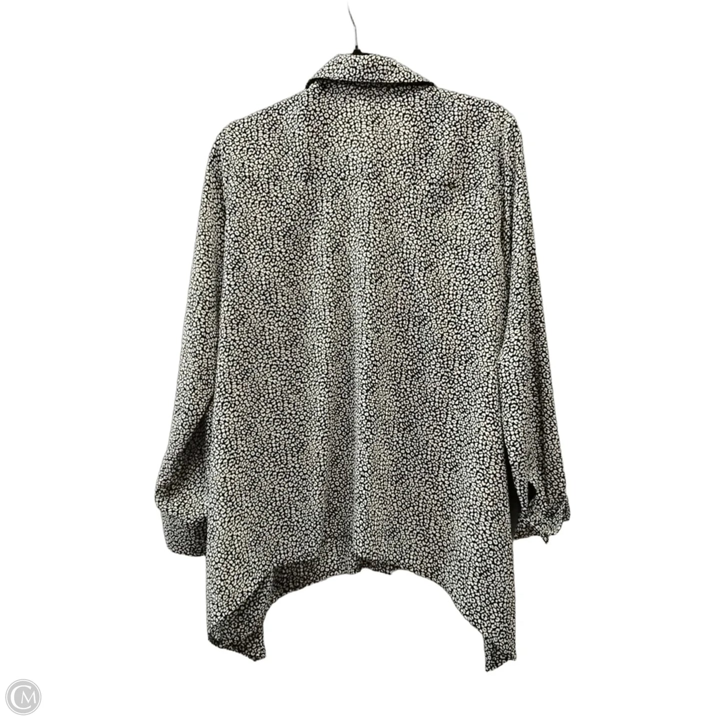 Blouse Long Sleeve By Michael By Michael Kors In Black, Size: L