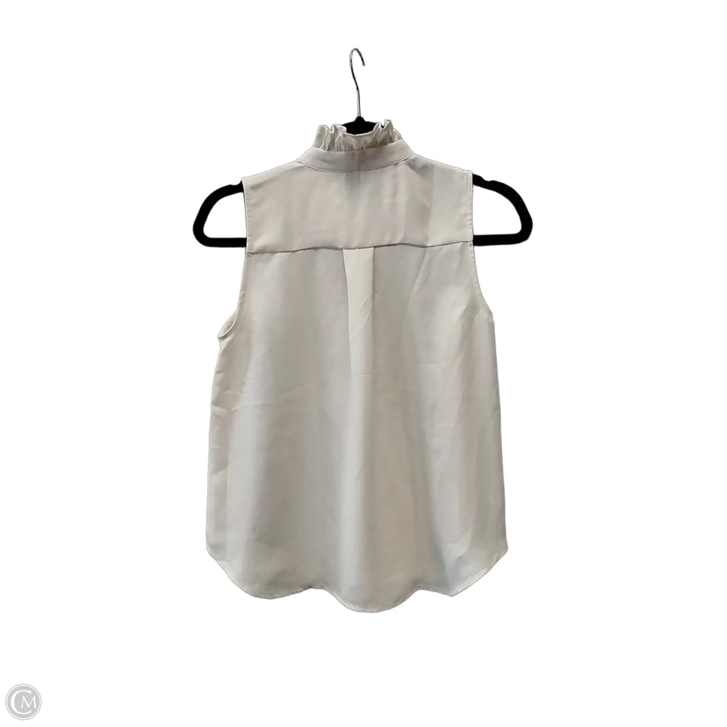 Blouse Sleeveless By Ann Taylor In White, Size: Xsp
