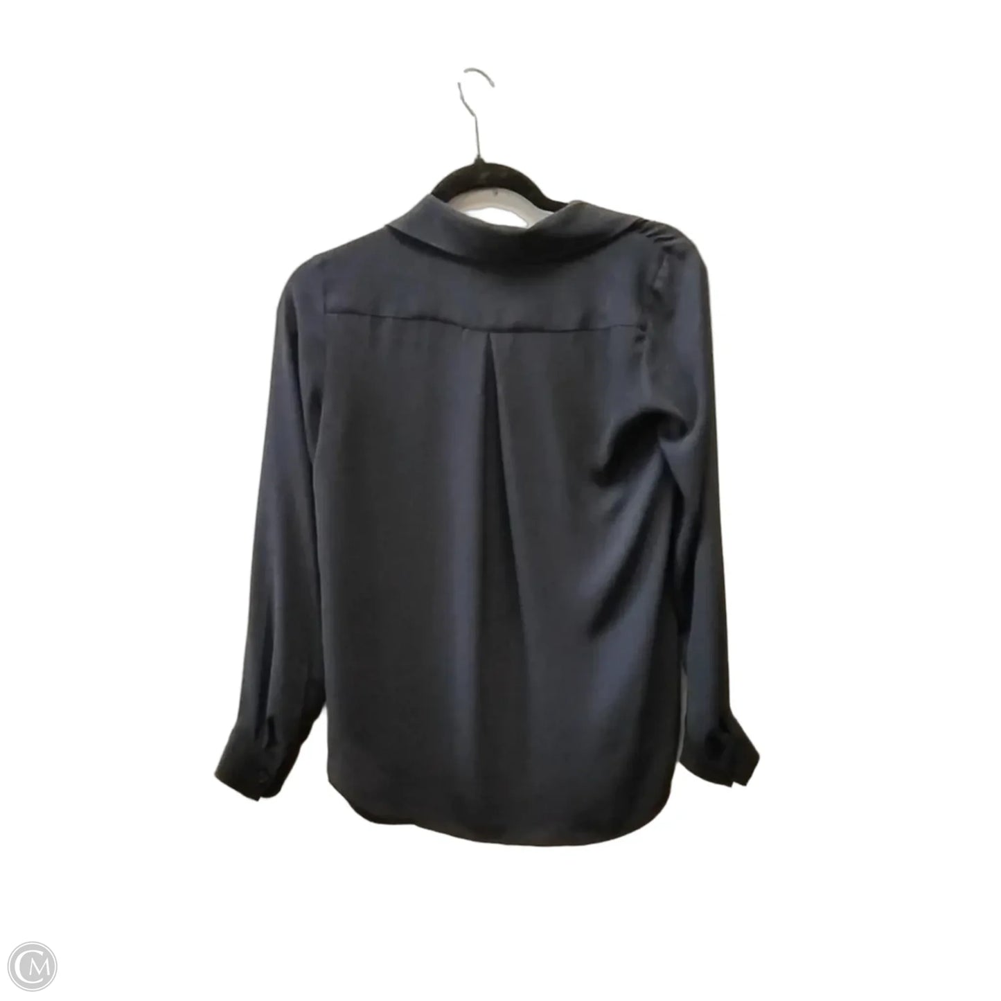 Blouse Long Sleeve By Ann Taylor In Blue, Size: Xsp