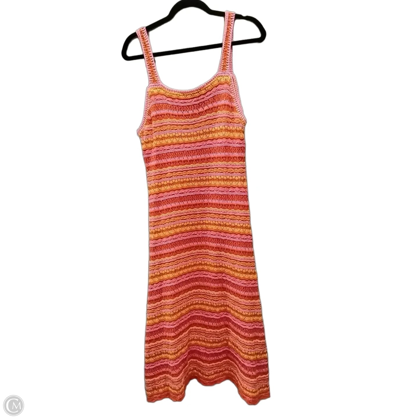 Dress Casual Midi By Jessica Simpson In Striped Pattern, Size: L