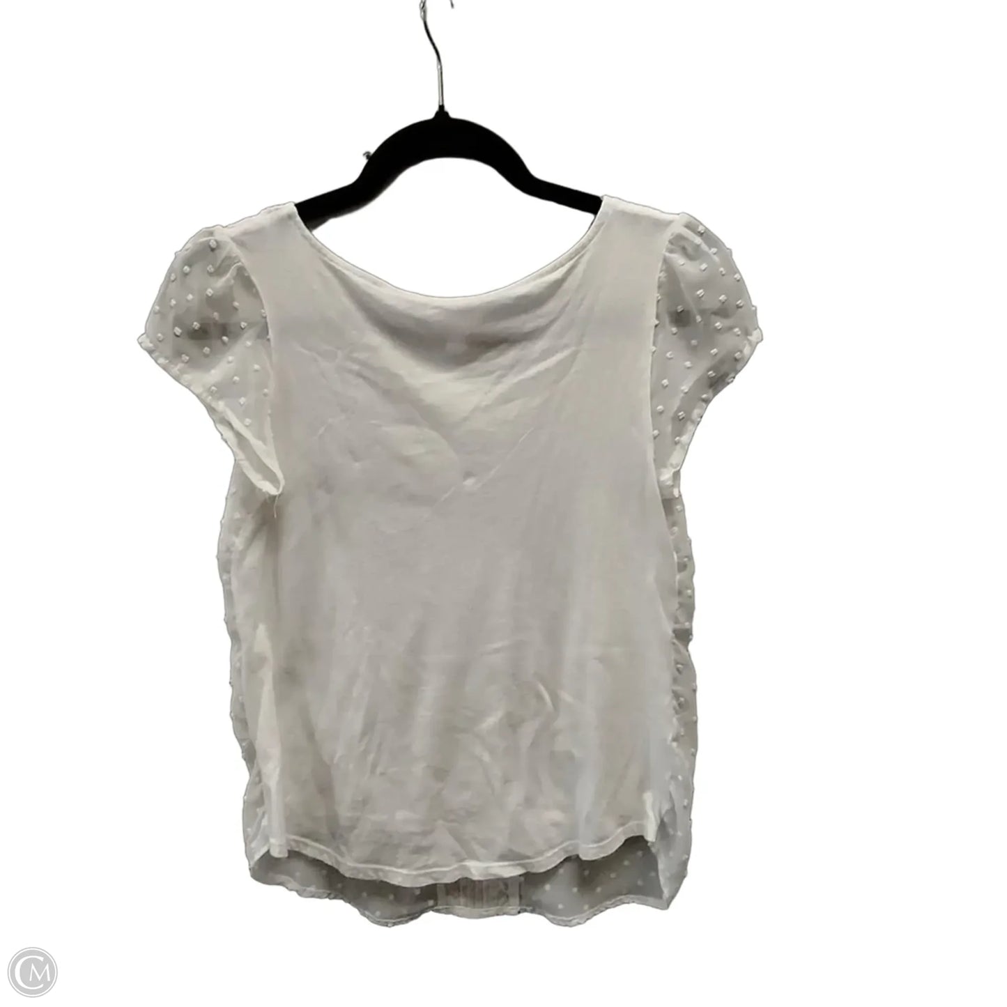 Blouse Short Sleeve By Lc Lauren Conrad In White, Size: Xs