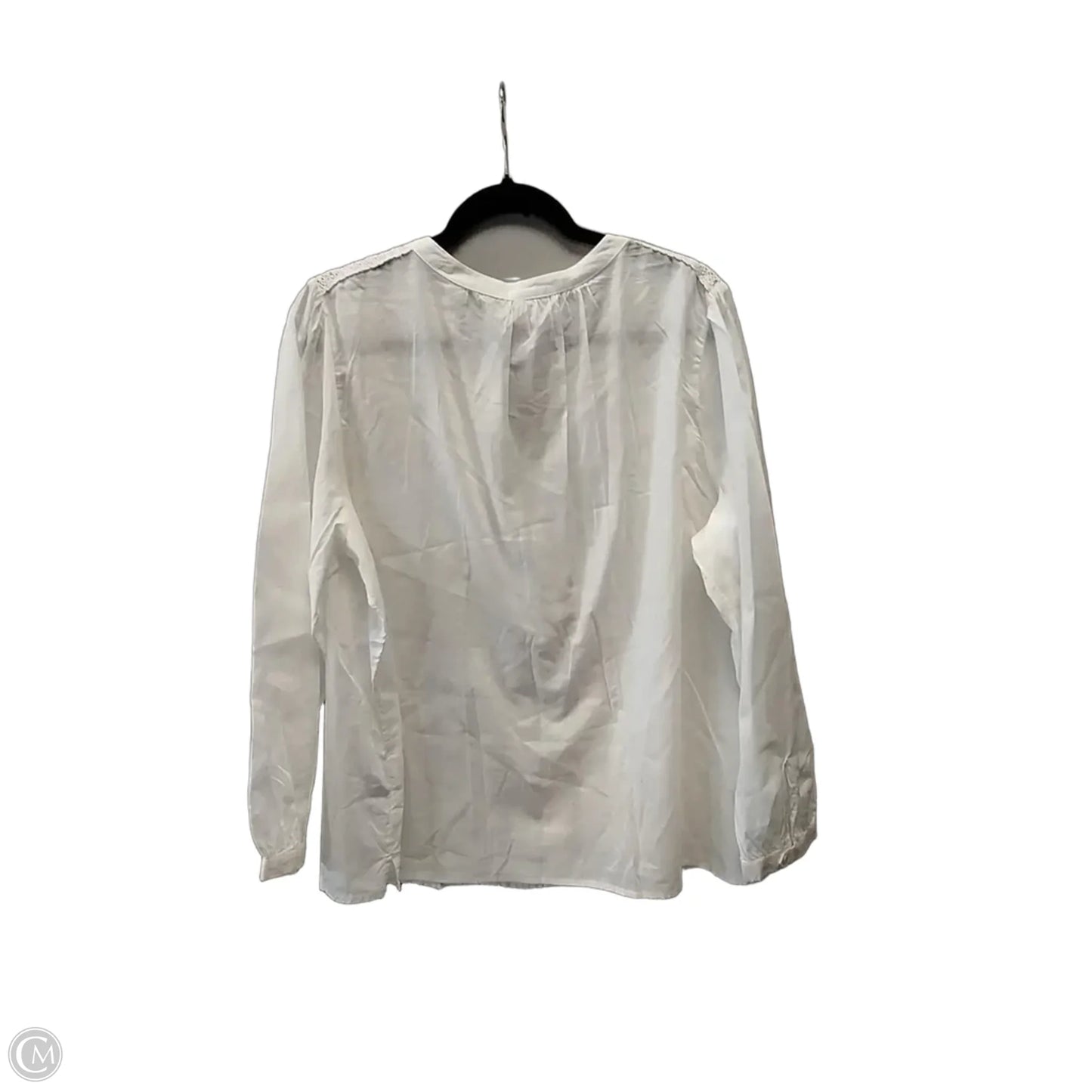 Top Long Sleeve By Old Navy In White, Size: Xl