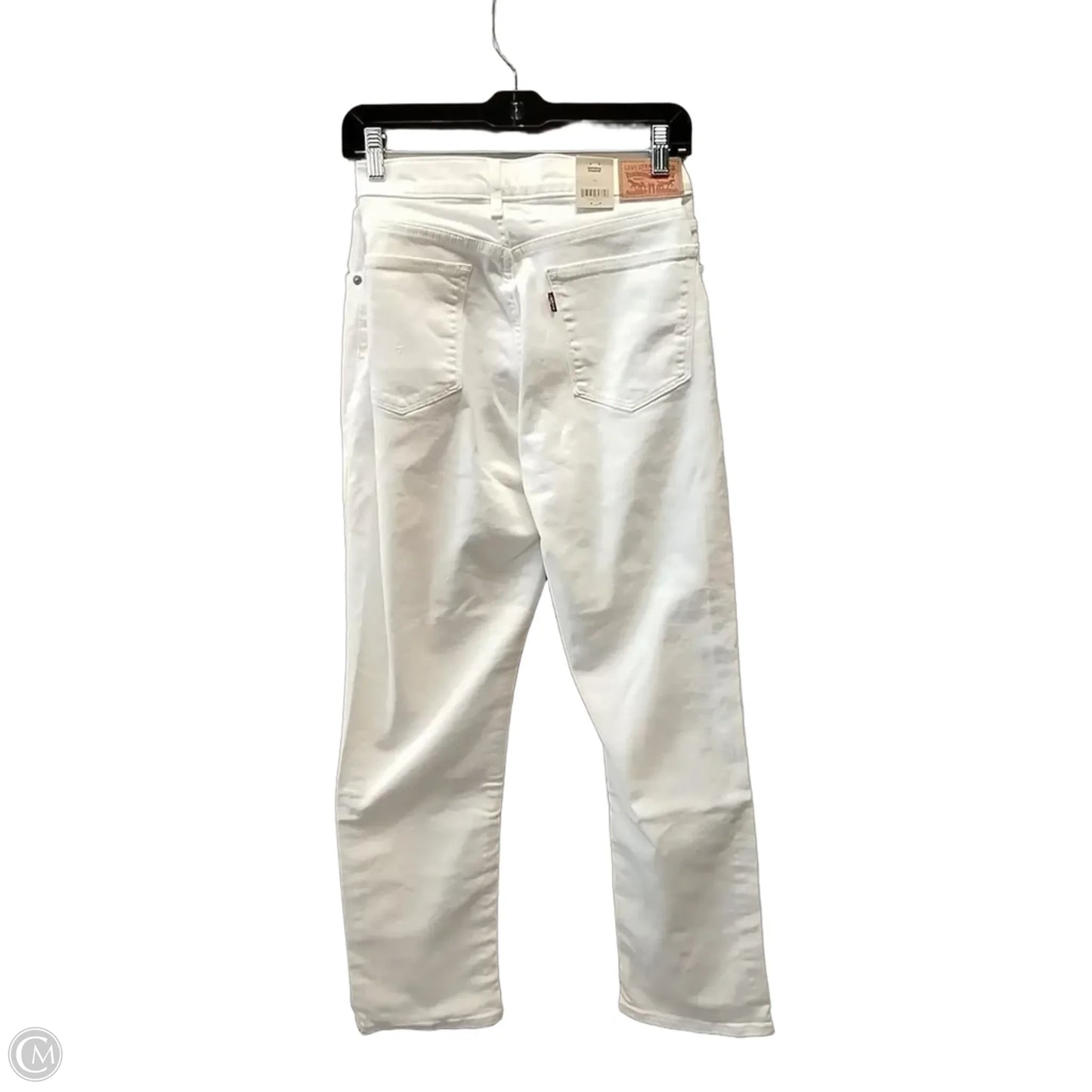 Jeans Straight By Levis In White, Size: 14