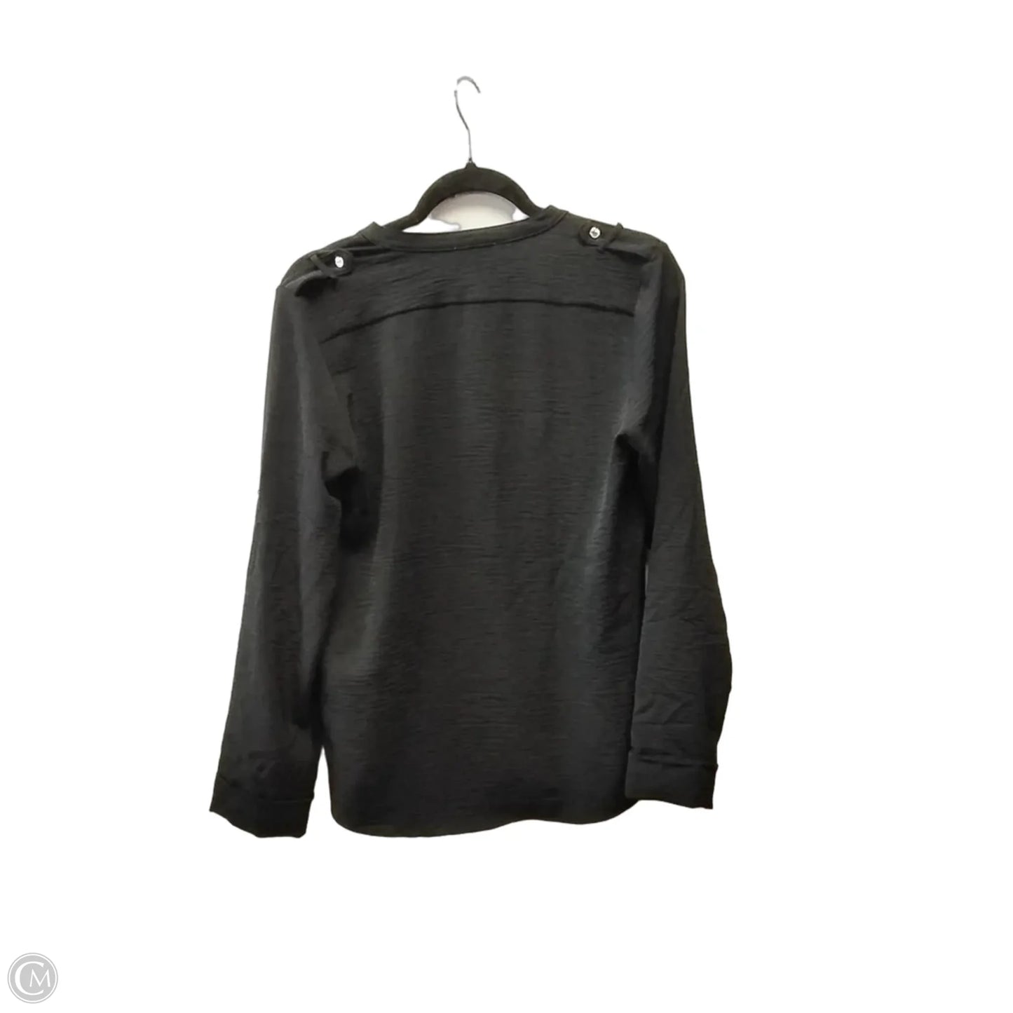 Top Long Sleeve By Calvin Klein In Black, Size: Xs