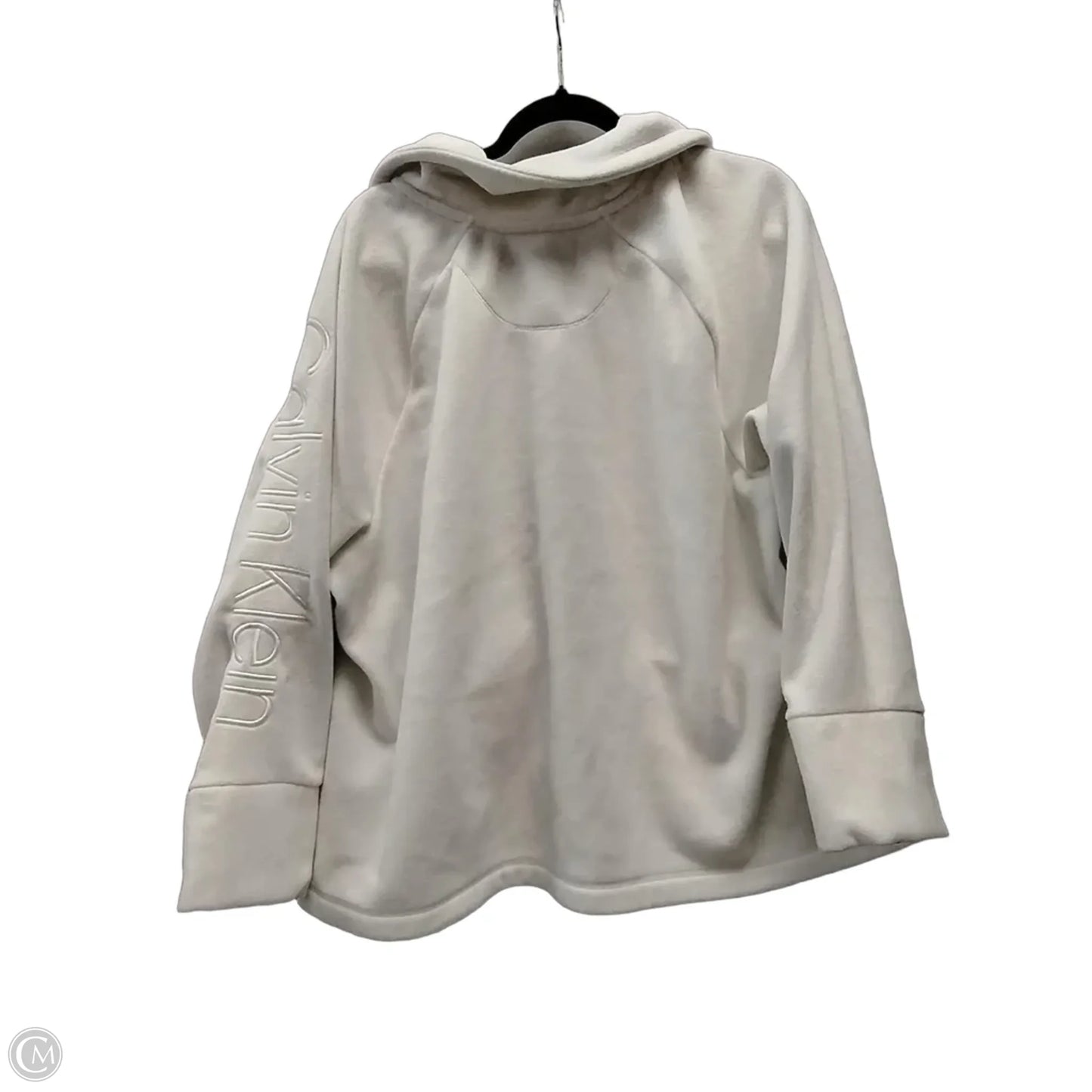 Jacket Fleece By Calvin Klein Performance In White, Size: 2x