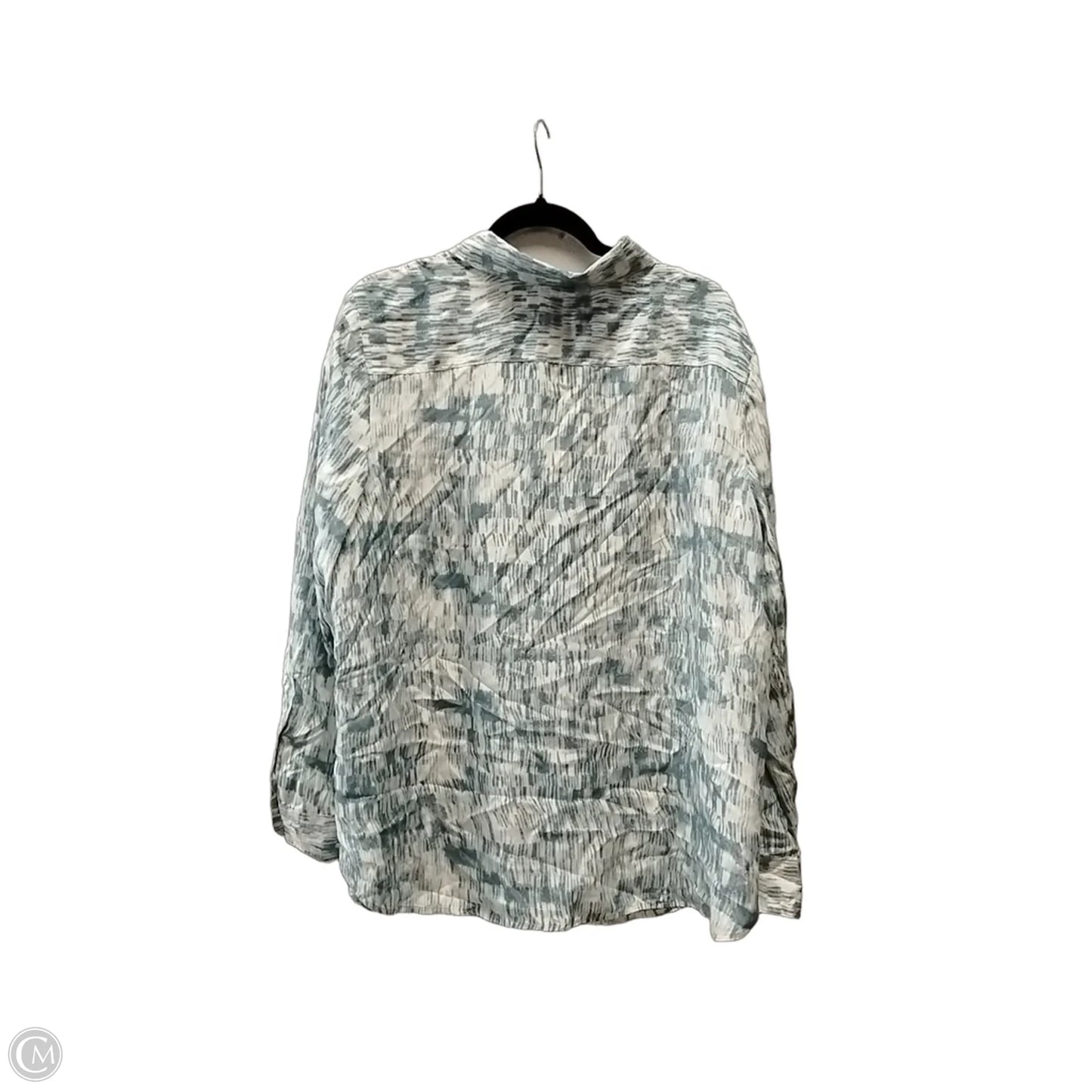 Top Long Sleeve By Banana Republic In Blue, Size: Xl