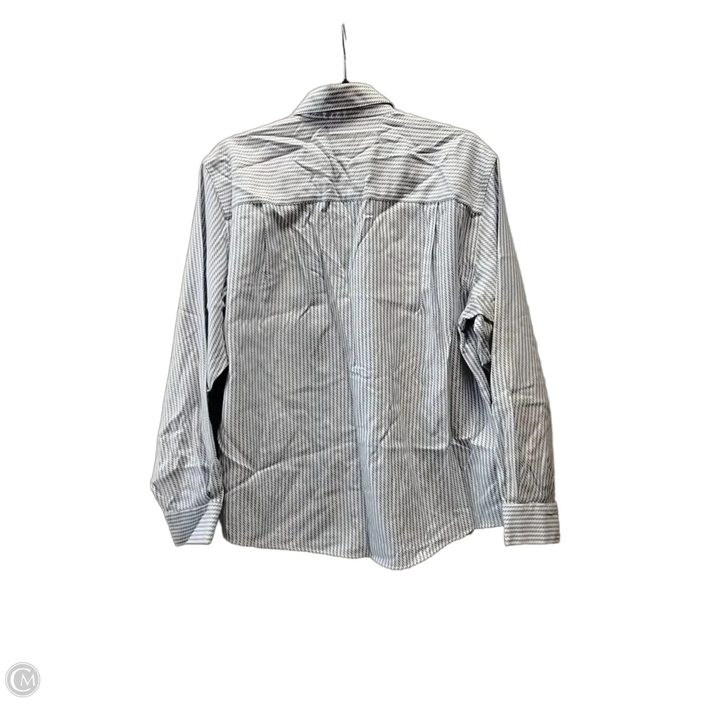 Top Long Sleeve By Talbots In White, Size: L