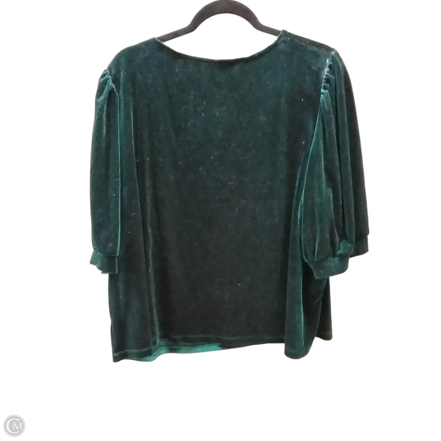 Top Short Sleeve By Draper James In Green, Size: 2x