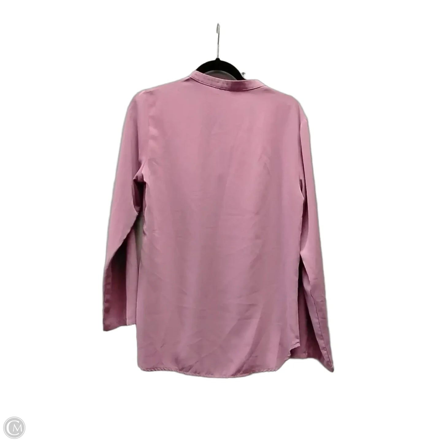 Blouse Long Sleeve By Timeson In Mauve, Size: M