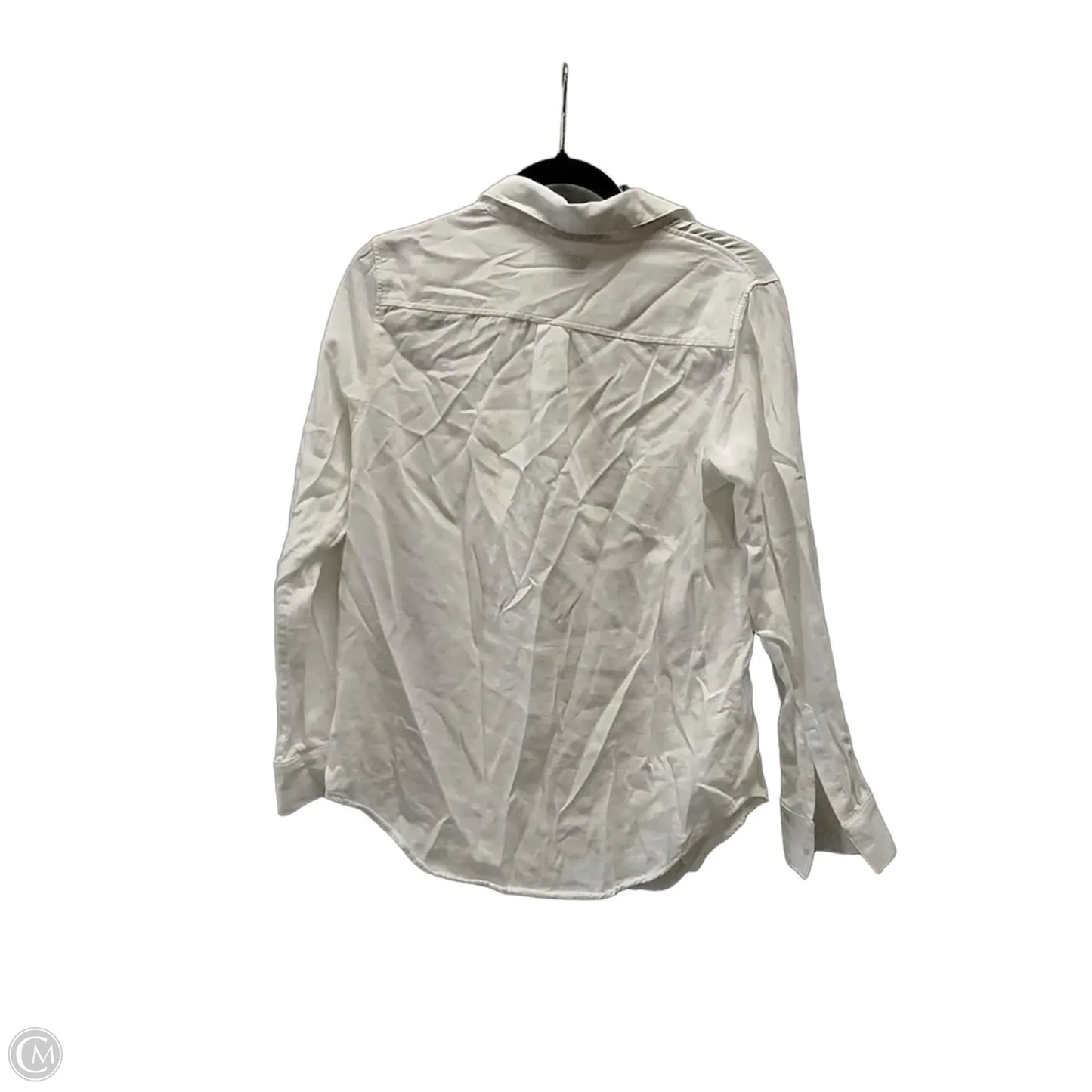 Top Long Sleeve By Banana Republic In White, Size: S