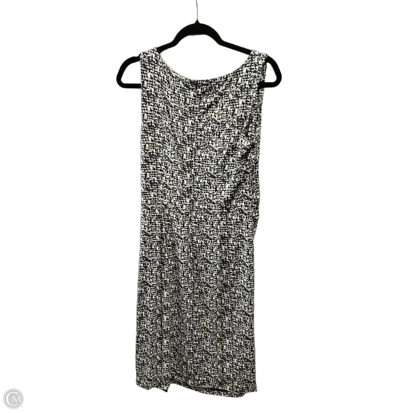 Dress Casual Midi By Ann Taylor In Black & White, Size: 6